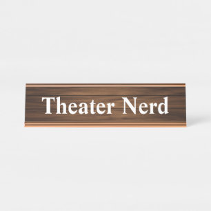 Porte-nom Pour Bureau Cadeau drôle personnalisé pour un amateur de théât