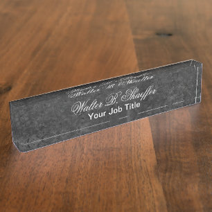 Porte-nom Pour Bureau Cadeau exécutif chic