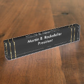 Porte-nom Pour Bureau Cadeau exécutif de bureau classique (Taille)