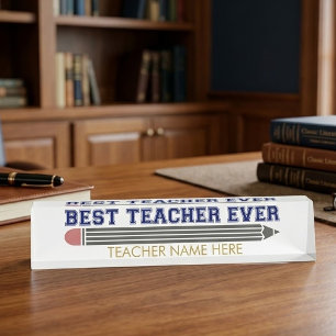 Porte-nom Pour Bureau Cadeau personnalisé Meilleur Professeur - Cadeau P