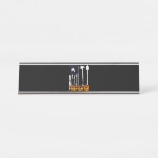 Porte-nom Pour Bureau Cadeau pompier | Cadeau aux amoureux des pompiers
