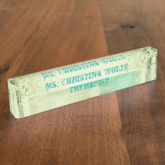 Porte-nom Pour Bureau Cadre d'image victorienne ciel et nuages élégant (Taille)