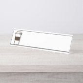 Porte-nom Pour Bureau Café à aller (Devant)