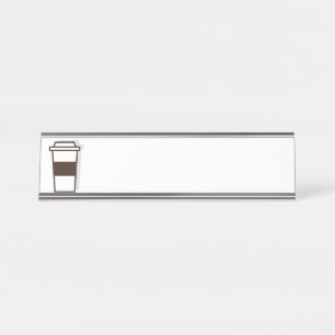 Porte-nom Pour Bureau Café à aller