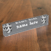 Porte-nom Pour Bureau Calaveras décoratives Halloween (Taille)