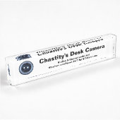 Porte-nom Pour Bureau Caméra de bureau de Chastity