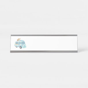 Porte-nom Pour Bureau Camion à glace