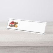 Porte-nom Pour Bureau Camion de ferme (Devant)