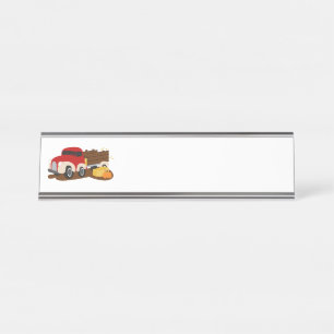 Porte-nom Pour Bureau Camion de ferme