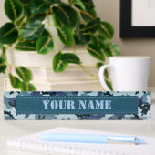 Porte-nom Pour Bureau Camouflage de la marine