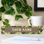 Porte-nom Pour Bureau Camouflage des bois