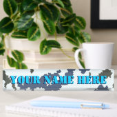 Porte-nom Pour Bureau Camouflage d'hiver