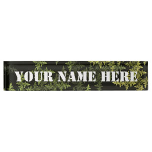Porte-nom Pour Bureau Camouflage fractal