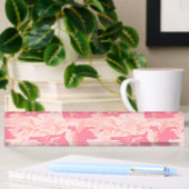 Porte-nom Pour Bureau Camouflage rose, Armée
