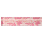 Porte-nom Pour Bureau Camouflage rose, Armée (Devant)