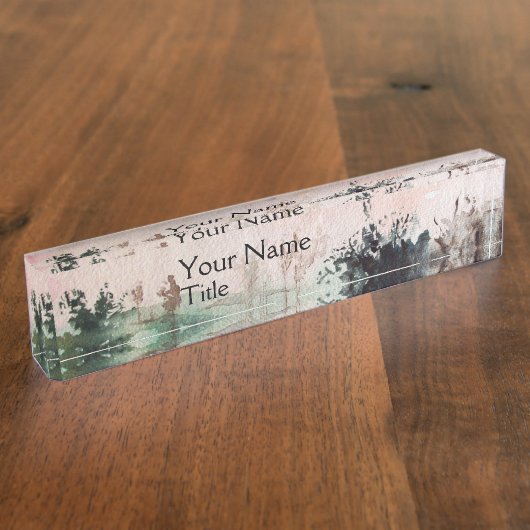 PORTE-NOM POUR BUREAU CAMPAGNE DE LA TOSCANE DE MAREMMA (Taille)