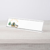 Porte-nom Pour Bureau Camping de départ (Devant)