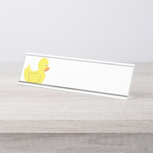 Porte-nom Pour Bureau Canard en caoutchouc (Devant)