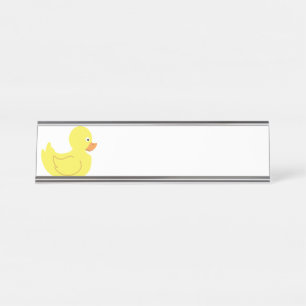 Porte-nom Pour Bureau Canard en caoutchouc