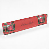 Porte-nom Pour Bureau Caravane minuscule gitane rouge customisée