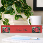 Porte-nom Pour Bureau Caravane minuscule gitane rouge customisée