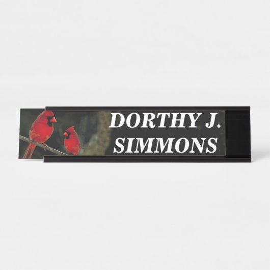 PORTE-NOM POUR BUREAU CARDINAL (Devant)