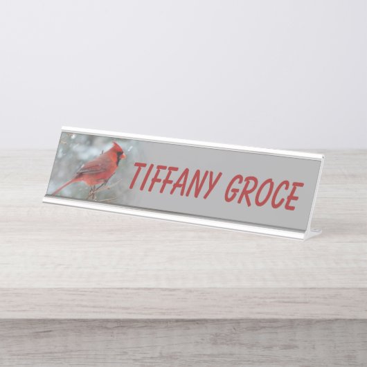 PORTE-NOM POUR BUREAU CARDINAL (Devant)