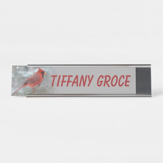 PORTE-NOM POUR BUREAU CARDINAL (Devant)