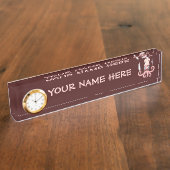 Porte-nom Pour Bureau Caricature du chef calmar (Taille)