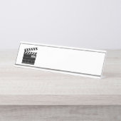 Porte-nom Pour Bureau Carte de Clappeur (Devant)