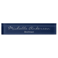 Carte d'identité design Blue Gris Architect