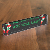 Porte-nom Pour Bureau Carte du Liban avec drapeau (Taille)