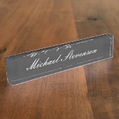 Porte-nom Pour Bureau Carte professionnelle moderne et chic pour bureau  (Taille)