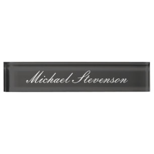 Porte-nom Pour Bureau Carte professionnelle moderne et chic pour bureau