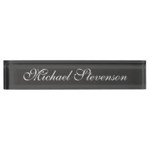 Porte-nom Pour Bureau Carte professionnelle moderne et chic pour bureau