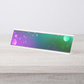 Porte-nom Pour Bureau Carthagène Solive Purple (Devant)