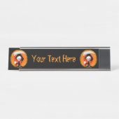 Porte-nom Pour Bureau Carton de la Faucheuse (Devant)