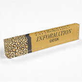 Porte-nom Pour Bureau Centre d'information Jaguar