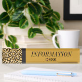 Porte-nom Pour Bureau Centre d'information Jaguar