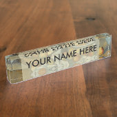 Porte-nom Pour Bureau Cezanne Panier Pommes Impressionnisme Art (Taille)