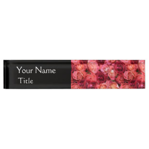 PORTE-NOM POUR BUREAU CHAMP ROSE ROSE ROSE ROSE ROSE ROSE ROSE