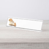 Porte-nom Pour Bureau Champignons (Devant)