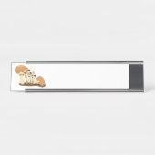Porte-nom Pour Bureau Champignons (Devant)