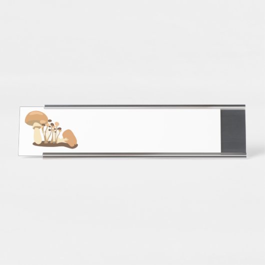 Porte-nom Pour Bureau Champignons (Devant)