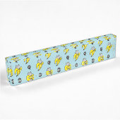 Porte-nom Pour Bureau Chat en banane