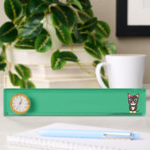 Porte-nom Pour Bureau Chat mignon avec arc