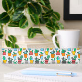 Porte-nom Pour Bureau Chats dans les pots à fleurs