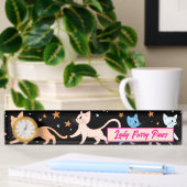 Porte-nom Pour Bureau chats vintages