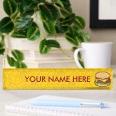 Porte-nom Pour Bureau Cheeseburger