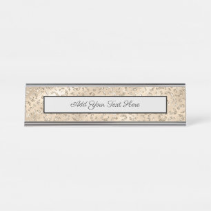 Porte-nom Pour Bureau Cheetah Leopard Skin Imprimer Motif Animal